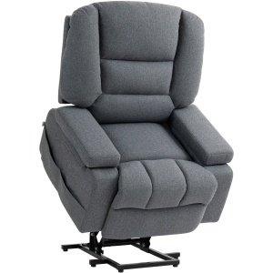 Fotoliu reclinabil cu ridicare si masaj Re-Bloom, textil/spuma/inox, 89x90x102 cm, 8 puncte masaj, 150 kg, inaltime utilizator max 190 cm, gri - Verificat A · Re-Bloom