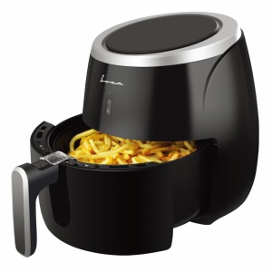 Friteuza cu aer cald Fram FAF-MD2000BK, Putere 2000W, Capacitate cos 5L, Afisaj digital, Control Touch, Vas detasabil anti-adeziv, Termostat reglabil: 80-200˚C, Negru - Img 3