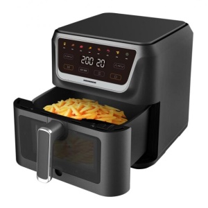 Friteuza cu aer cald Heinner CrispPro Chef HAF-H8BK1700, Putere 1700W, Capacitate: 8L, Display digital, Control touch, 8 programe, Negru - Img 2