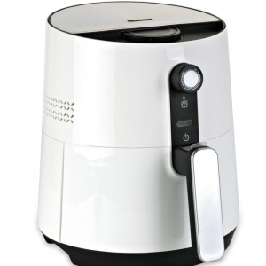 Friteuza cu aer cald Heinner HAF-1300WH, Putere 1300W, Capacitate vas 3.6L, Capacitate cos 2.6L, Termostat reglabil 0-200˚C, Alb - Img 1