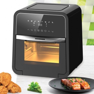 Friteuza cu aer cald Heinner MasterFry HAF-B12BK2000, 2000W, Functie cuptor, Capacitate: 12L, Display digital, 8 programe presetate, negru - Img 2