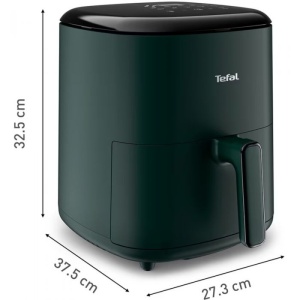 Friteuza cu aer cald Tefal Easy Fry Max EY245310, capacitate 5L, 1500 W, 10 programe automate, ecran tactil, vas detasabil antiaderent, oprire automata, carte de retete inclusa, verde - Img 2