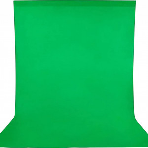 Fundal foto Andoer, bumbac/poliester, verde, 160 x 300 cm - Img 1