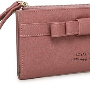 Geanta pentru femei ROYALFAIR, piele PU, roz, 19,5 x 9, 5 cm