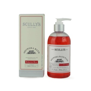 Gel De Duș & Baie Scullys, Trandafir, 300 ml