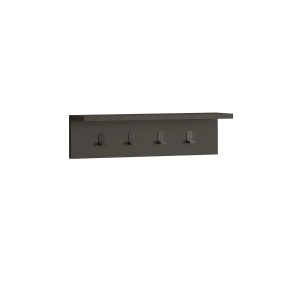 Hanah Home cuier de perete, PAL melaminat 18mm, 60x16.3x14.5 cm, design scandinav, antracit - Verificat A · Re-Bloom