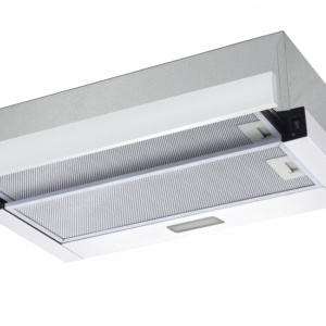 Hota telescopica Heinner HTCH-F400WH, Putere de absorbtie 358.4 m3/h, 1 motor, Iluminare LED, 59.5 cm, Alb