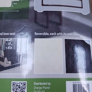 Husa canapea Orange Donkey, pentru 3 locuri, maro, 279x177 cm, Resigilat, Grad A - Img 4