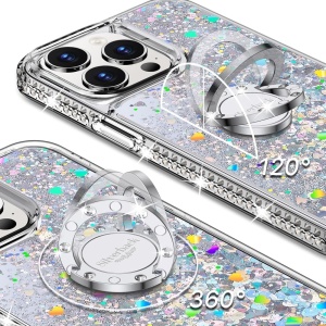 Husa de protectie cu snur pentru iPhone 15 Pro Silverback, TPU, multicolor, 6,1 inchi