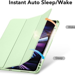 Husa de protectie flip pentru iPad PRO 5G 2021 Esr, TPU, verde deschis, 11 inchi