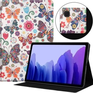 Husa de protectie flip pentru Samsung Galaxy Tab A7 2020 Vovipo, TPU/piele PU, multicolor, 10,4 inchi