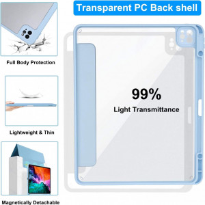 Husa de protectie pentru iPad Pro 11 Caz 2021/2020/2018 Tasnme, TPU, albastru deschis - Img 3