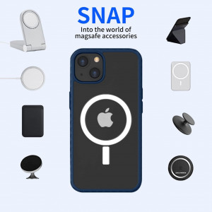 Husa de protectie pentru iPhone 12 Pro Max Quikbee, silicon, albastru, 6,7 inchi - Img 5