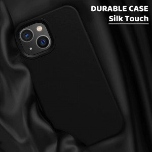Husa de protectie pentru iPhone 14 NUOGIC, silicon, negru, 6,1 inchi - Img 4