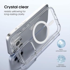 Husa de protectie pentru iPhone 14 Pro Cttfuav, PC, transparent, 6,1 inchi