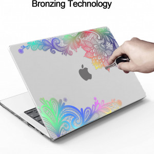 Husa de protectie pentru laptop MacBook Pro 14 TeDaWen, policarbonat, multicolor, 32.5 x 23.1 x 2.6 - Img 3