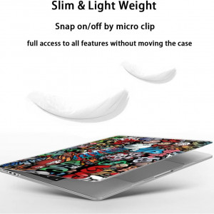 Husa de protectie pentru MacBook Pro 2021-2023 Mushui, plastic, multicolor, 14 inchi - Img 6