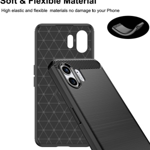 Husa de protectie pentru Nothing Phone 2 Effcotuo, TPU, negru, 6,7 inchi