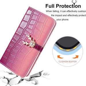 Husa de protectie pentru Samsung Galaxy S8 Aisenth, piele PU, violet/roz, 5.8 inchi - Img 2