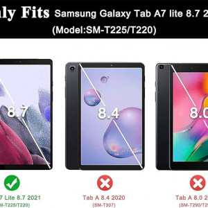 Husa de protectie pentru Samsung Galaxy Tab A7 Lite, TPU, visiniu, albastr, 8,7