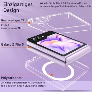 Husa de protectie pentru Samsung Galaxy Z Flip5 5G Strbdyi, TPU, transparent, 6,7 inchi