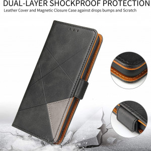 Husa protectie telefon Lelogo, compatibila pentru Samsung S20, piele PU, negru/maro, 6,2 inchi - Img 7