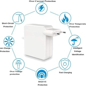 Incarcator cu cablu Type C Ywcking, plastic/PVC, alb, 87W