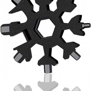 Instrument multifunctional pentru bricolaj 18 in 1 Shengruili, negru, otel inoxidabil, 6,5 x 6,5 cm