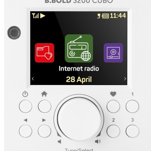 Internet radio ECG B.BOLD 3200 Cubo, FM, Bluetooth, Li-Ion 3,7V/2000 mAh, 3W RSM, telecomanda, carcasa din lemn - Img 2