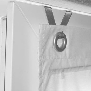 Jaluzea Kutti din poliester și viscoză albă 140x80cm pentru ferestre, control lumină și intimitate interior