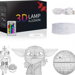Jucarie luminoasa Kodetops, LED, 3 modele, acril, RGB, 21 x 15 x 6 cm - Img 3