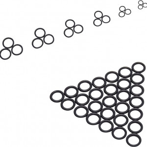 Kit 445 inele de etansare de tip O TKExcellent, cauciuc, negru, diferite marimi