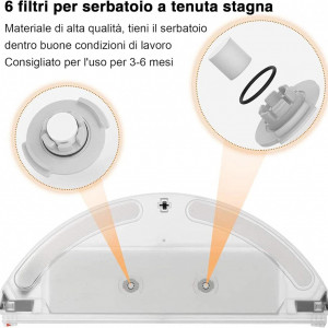 Kit de 13 piese de schimb pentru Xiaomi Roborock Topteam, plastic/textil, multicolor - Img 5