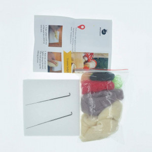 Kit de accesorii pentru impletit Wool Queen, model unicorn, lana/metal/spuma, multicolor, 9 piese - Img 4