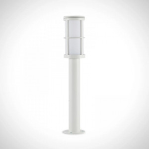 Lampa pentru gradina Kelini, aluminiu/plastic, alb, 12 x 65 cm - Img 2