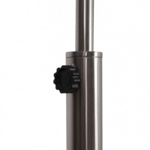 Lampadar arcuit Metal Bow, reglabil, argintiu, 170 x 39 cm - Img 3