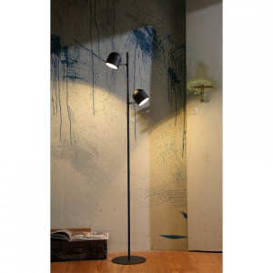 Lampadar Jon, metal, negru, 30 x 140 x 23 cm, 5w - Img 3