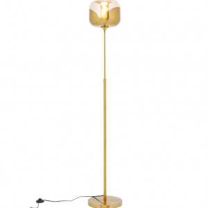 Lampadar Kare, metal/sticla, auriu, 25 x 25 x 160 cm