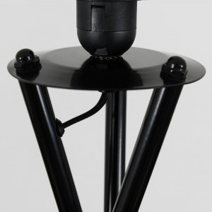 Lampadar Misner din metal, negru, 148 x 67 cm - Img 3