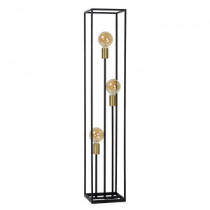 Lampadar Ruben, metal, negru, 120 x 22 x 22 cm, 40w