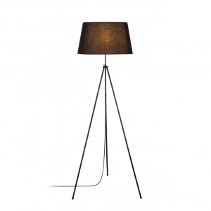 Lampadar Shuff, metal/textil, negru, 65 x 165 cm