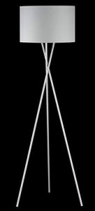 Lampadar Wotan, metal/textil, argintiu, 54 x 160 x 54 cm, 60w - Img 2