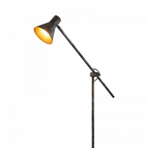 Lampadar Zera, LED, metal, ruginiu/auriu, 23 x 148 cm - Img 2