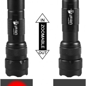Lanterna de vanatoare cu viziune nocturna ULTRAFIRE, negru, LED, aluminiu, 13,3 x 2,5 x 3,3 cm - Img 6