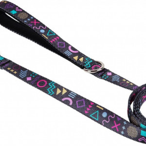 Lesa pentru caini cu încuietoare de siguranță 360°ASTORPET, poliester/metal, multicolor, 1,5 m, marimea M