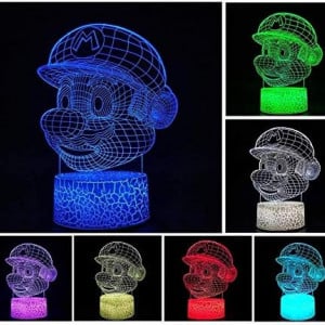 Lumina de noapte cu iluzie animata SMIN, LED/RGB, plastic, multicolor, 3D