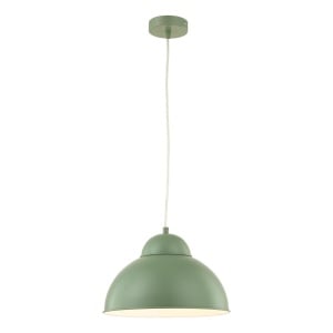 Lustra tip pendul Anda, metal, verde, 31 x 117 cm