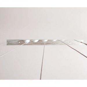 Lustra tip pendul Aria, 5 lumini, metal/beton, gri, 115 x 145 cm
