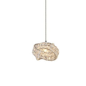 Lustra tip pendul Azzardo, metal/cristal, argintiu, 15 x 18 x 120 cm - Img 8