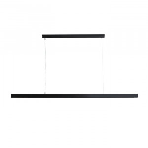 Lustra tip pendul Buehler, metal, neagra, 80 x 126 x 4 cm, 60w - Img 1